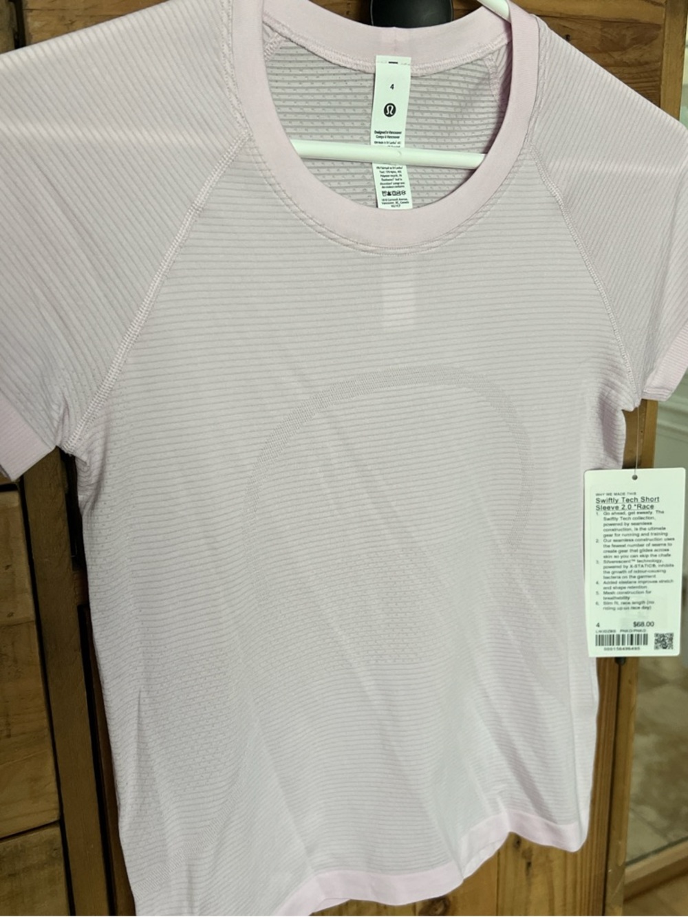 lululemon Short Sleeve Swiftly Tech Tee - Pale Pink